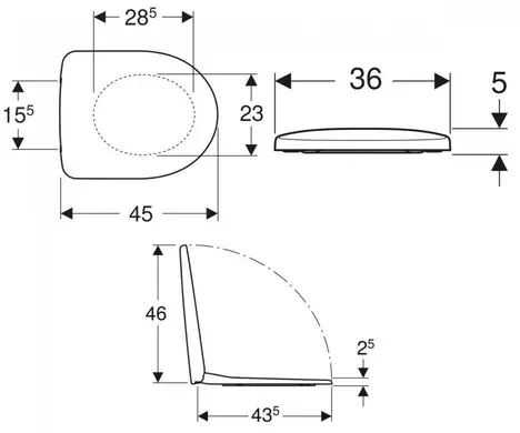 Geberit WC daska SELNOVA softclose/take-off