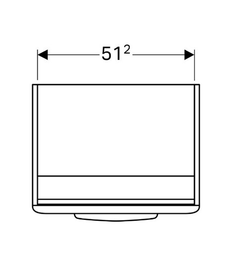 Geberit toaletni ormarić SELNOVA SQUARE 55 lava, mat, vrata