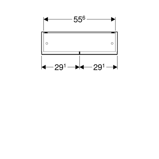Geberit toaletni ormarić SELNOVA SQUARE ogledalo 59*85 svetli orah