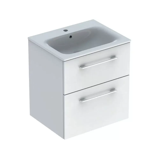 Geberit toaletni ormarić SELNOVA SQUARE 60 komplet, 2 fioke, beli sjaj