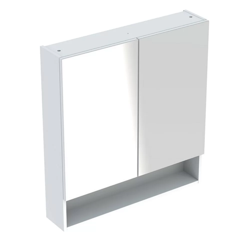 Geberit toaletni ormarić SELNOVA SQUARE ogledalo 78*85 beli, 2 vrata