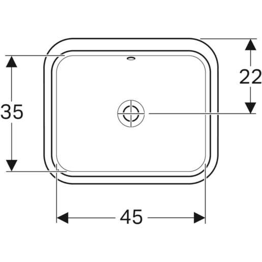 Geberit Lavabo 53*44 VARIFORM podgradni