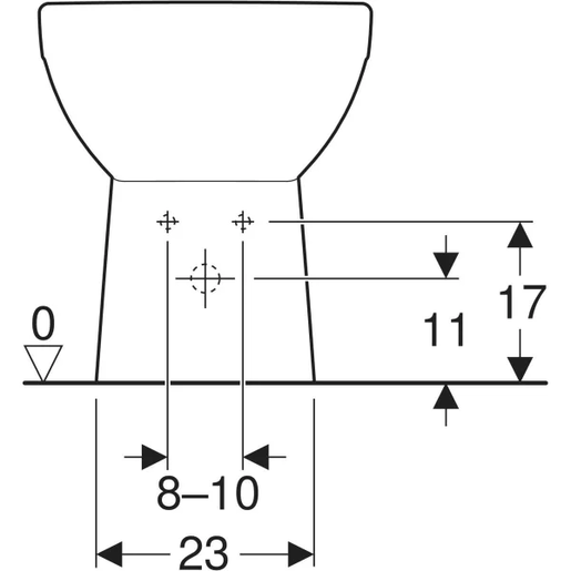 Geberit Bide SELNOVA SQUARE 53cm