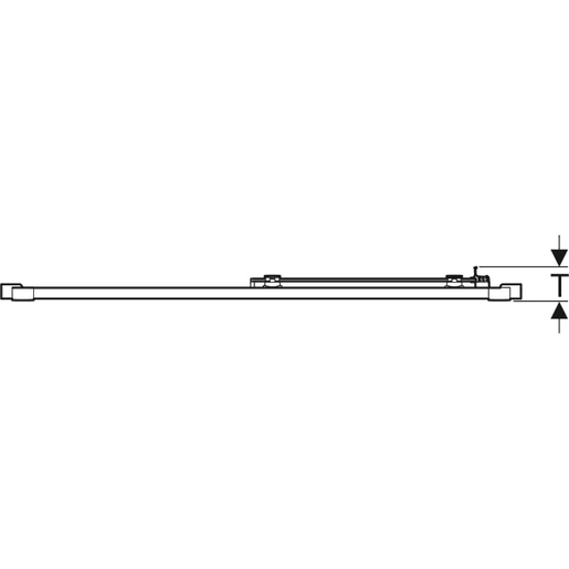 Geberit Vrata klizna 120 GEO reflex, providno staklo