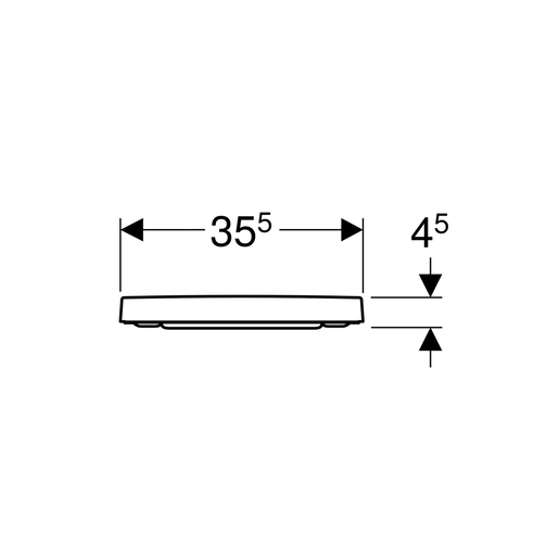 Geberit WC daska SELNOVA SQUARE, softclose, za četvrtastu