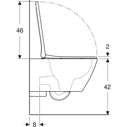 Geberit WC šolja konzolna set sa funkcijom bidea