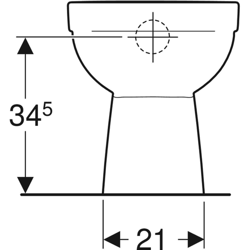 Geberit WC šolja SELNOVA simplon Rimfree 54cm
