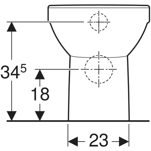 Geberit WC šolja SELNOVA S/B montaža do zida