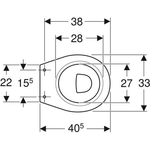 Geberit WC šolja za decu BAMBINI baltik bela 40.5cm