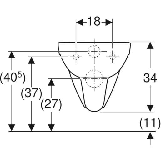 Geberit WC šolja SELNOVA COMFORT konzolna, invalidska