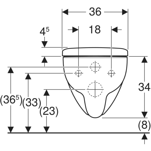 Geberit WC šolja SELNOVA set konzolna, Rimfree, Turboflush ispiranje, 54cm