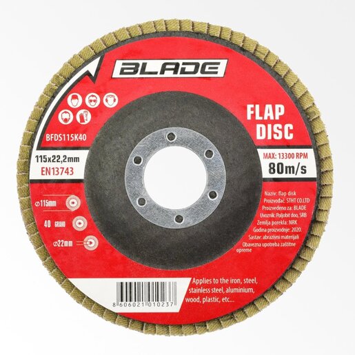 Flap disk (lamelni) Standard - BLADE BFDS115K80