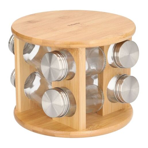 Dekordom Stalak za začine bambou 19x15 8kom - natural - hml