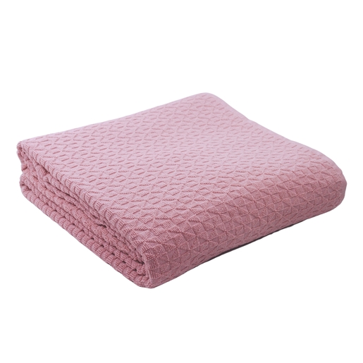 Dekordom Frotir prekrivač mosaic 200x210 - dawn pink