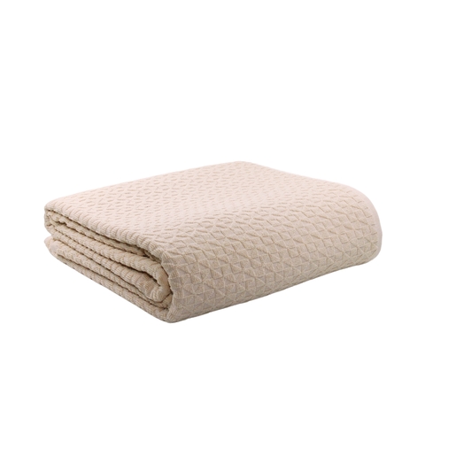 Dekordom Frotir prekrivač mosaic 145x200 - almond