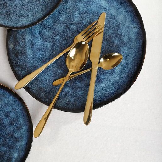Dekordom Pribor za jelo abele 16kom - matte gold - hml