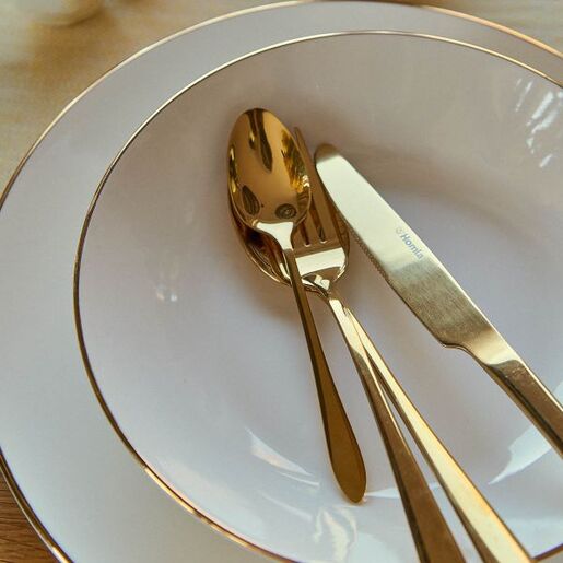 Dekordom Pribor za jelo abele 16kom - matte gold - hml