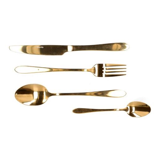 Dekordom Pribor za jelo abele 16kom - matte gold - hml