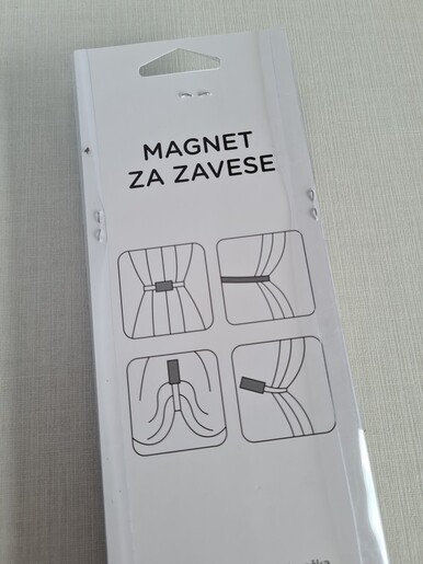 Dekordom Magnet za zavese wood y276 - dark grey