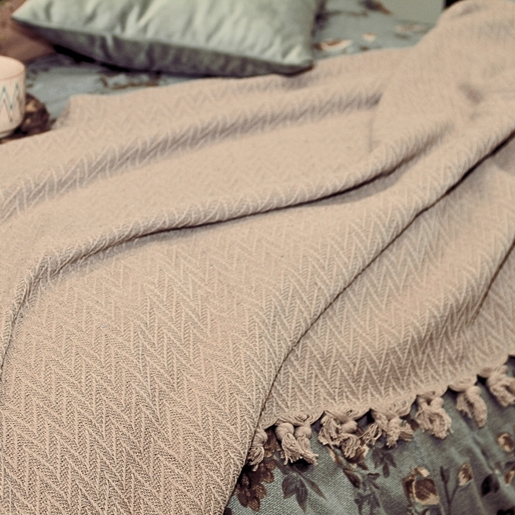 Dekordom Prekrivač summer blanket solid 220x220 - beige