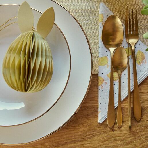 Dekordom Pribor za jelo abele 16kom - gold - hml