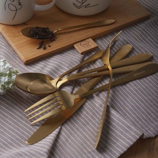 Dekordom Pribor za jelo abele 16kom - gold - hml