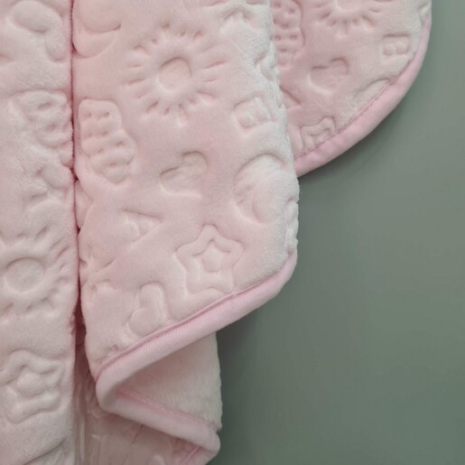 Dekordom Ćebe cb emboss baby blanket - pembe