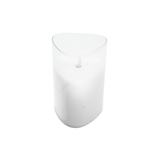 Dekordom Led candle prism -  15cm - transparent - n53