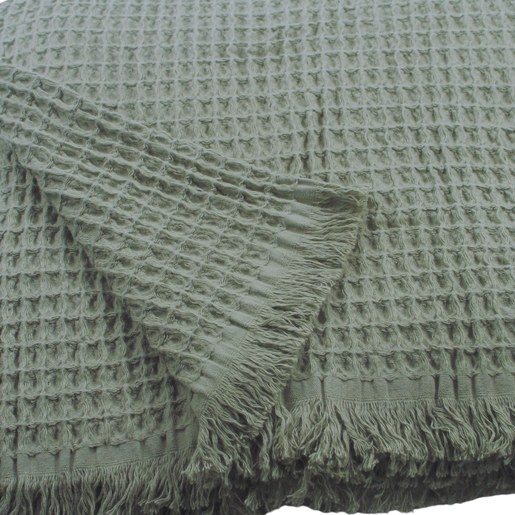 Dekordom Prekrivač soft vafel 160x220 - dark green