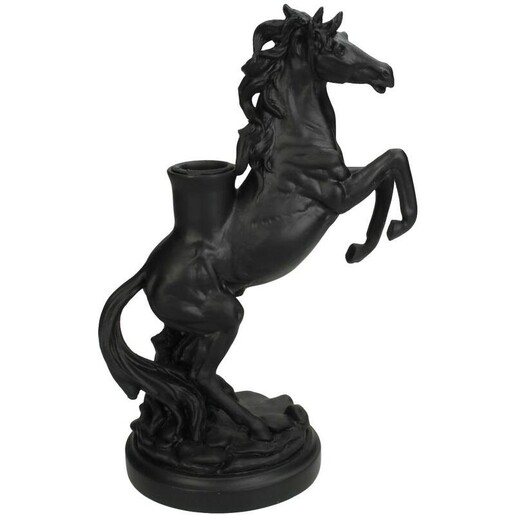 Dekordom Držač za sveću horse 23cm xet-8050 - black - ksn