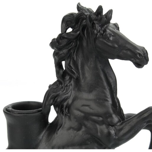 Dekordom Držač za sveću horse 23cm xet-8050 - black - ksn