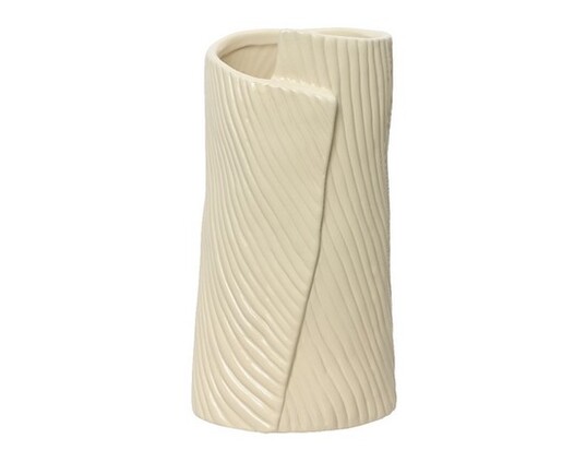 Dekordom Vaza stoneware round 20cm 644844 - beige - kmg
