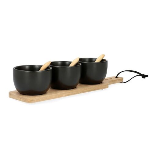 Dekordom Činija set fincan 32x8cm 3kom - black - hml