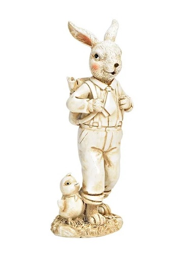 Dekordom Uskršnja dekoracija bunny with book/backpack 15cm 10035396
