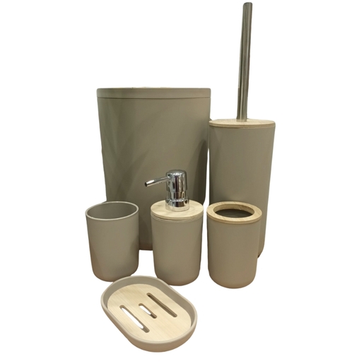 Dekordom Set za kupatilo bamboo 1/6 - beige - n11