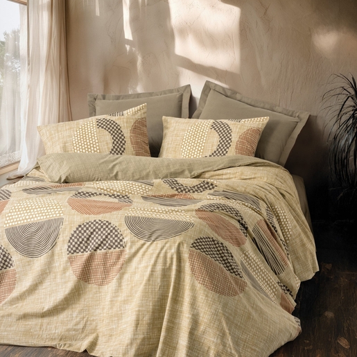 Posteljina cb ranforce double - toprak - moona