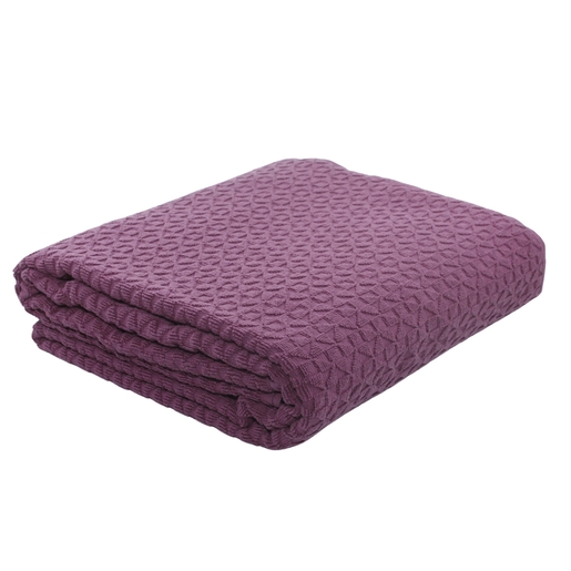 Dekordom Frotir prekrivač mosaic 200x210 - burgundi