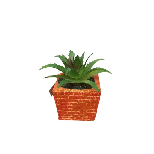 Dekordom Cvet u saksiji - succulent cube 654 - n44