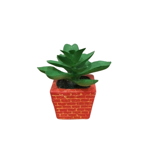Dekordom Cvet u saksiji - succulent cube 654 - n44
