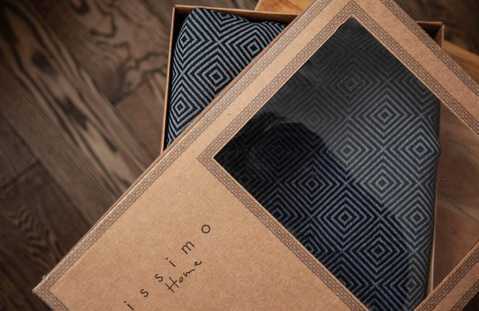 Dekordom Prekrivač issimo 170x230cm - maia - black / siyah