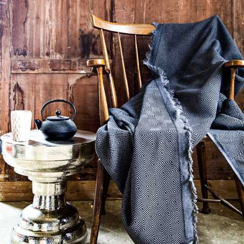 Dekordom Prekrivač issimo 170x230cm - maia - black / siyah