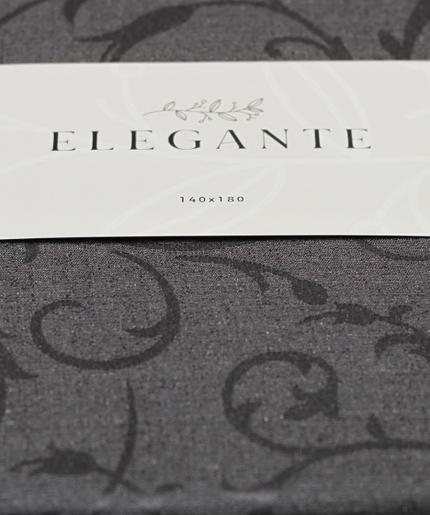 Dekordom Stolnjak elegante 140x180 - anthracite/black t7865-603