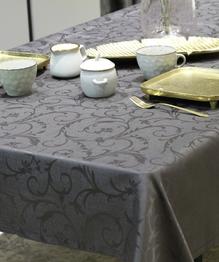 Dekordom Stolnjak elegante 140x180 - anthracite/black t7865-603