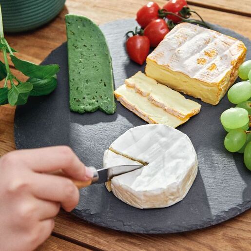 Dekordom Daska za posluživanje stone 30cm - black - hml