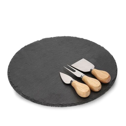 Dekordom Daska za posluživanje stone 30cm - black - hml