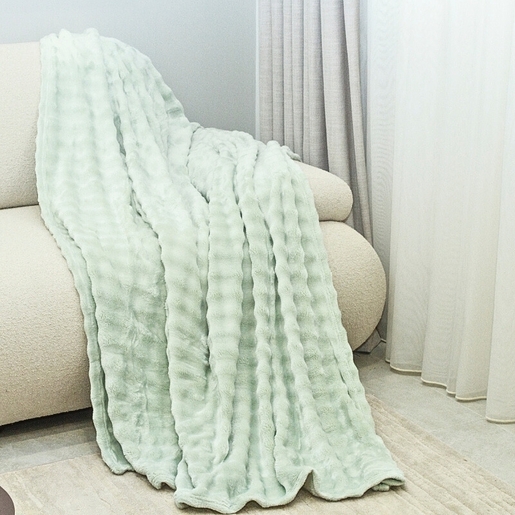 Dekordom Ćebe soft wave 150x200 - light green