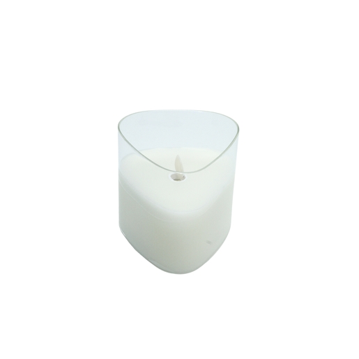 Dekordom Led candle prism -  10cm - transparent - n53