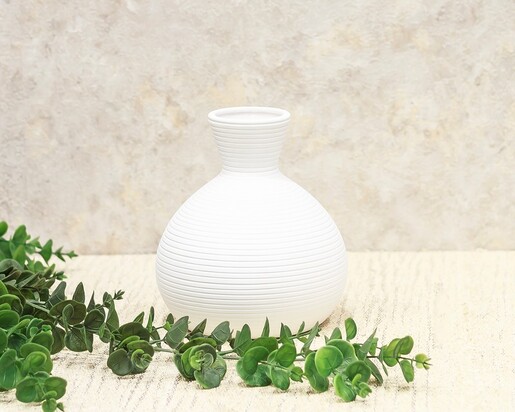 Dekordom Vaza bellissima 5024-3 18cm - white - n43