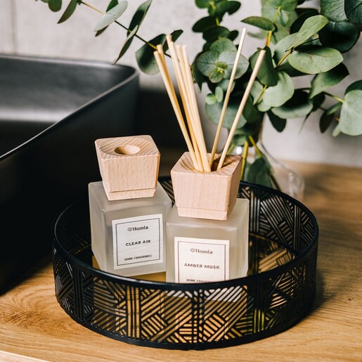 Dekordom Tacna sa ogledalom art deco 20x5 cm - black - hml