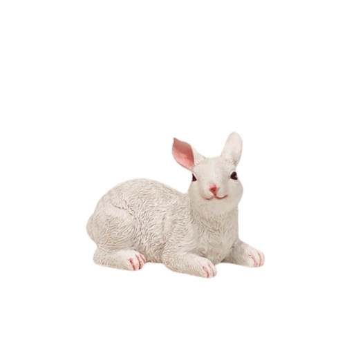Dekordom Uskršnja dekoracija - white bunny 32513-1-2 16cm - n39